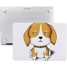 MacBook Pro 13 Kılıf A2338 A2289 A2251 A2159 A1989 A1706 A1708 Uyumlu M1 M2 Tpu Sert Kapak Ince Hafif Hava Menfezli Lazer Uv Baskı Köpek Dostu Tasarım Kahverengi