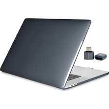 MacBook Pro 16.2 Inç Kılıf A3403 A3186 A2991 A2780 A2485 Uyumlu | M4 M3 M2 M1 Kristal Şeffaf Sert Kapak Parlak Pürüzsüz Yüzey Hard Case Koruyucu Siyah