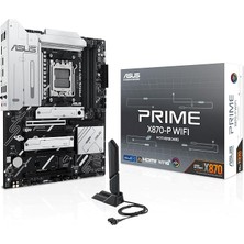 Prıme X870-P Wıfı Amd X870 Soket Am5 Ddr5 8000+(OC) Mhz Atx Gaming (Oyuncu) Anakart