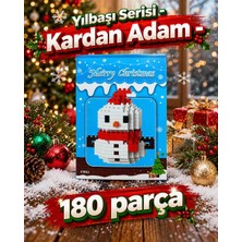 Lele Brother Yılbaşı Serisi Mini Blok Setleri 🎄 | Kardan Adam | 3D Puzzle - Blok Yapım Seti - 180 Parça