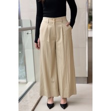 Sentez 5636 Abelia Kısa Geniş Paça Pantolon