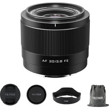 Sony E Dağı Için 20 mm F2.8 F/2.8 Af Lens, Sony E-Mount Aynasız Kameralarla Uyumlu Geniş Açılı Tam Çerçeve Otomatik Odaklama Lensi Alpha A7CR A7CII A7C A6700 ZV-E100 A6600 A6400 A7IV A7III
