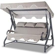 Salvia 3 Kişilik Yatarlı Bahçe Salıncağı