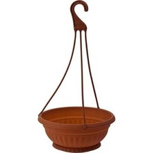 SY-5745 Kahverengi Askılı Aranjman Saksı Balkon Saksı No 2