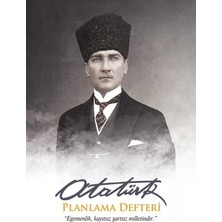 13,5X19,5CM Atatürk Planlama Defteri 128 Sayfa