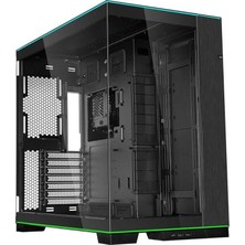 Li O11D Evo Rgb Oyun Bilgisayarı Kasası Atx Siyah - Rgb Aydınlatmalı Midi Tower Pc Kasası, 455 Mm'ye Kadar Ekran Kartları, 420 Mm'ye Kadar Radyatör, Siyah Pc Case Çelik, Alüminyum,