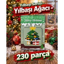 Lele Brother Yılbaşı Serisi Mini Blok Setleri 🎄 | Yılbaşı Ağacı | 3D Puzzle - Blok Yapım Seti - 230 Parça