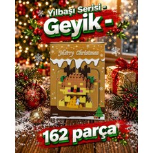 Lele Brother Yılbaşı Serisi Mini Blok Setleri 🎄 | Geyik | 3D Puzzle - Blok Yapım Seti - 162 Parça