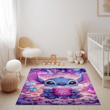 Stitch Mor Çocuk Halısı M33