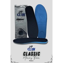 Claw 2 Adet 36-40 Numara Uyumlu Siyah Special Classic (Hafızalı) Memory Foam Günlük Tabanlık - Kesilebilir & Konforlu