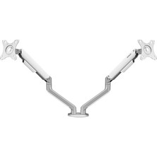 MS-224 17''-32'' Lcd-Led Çift Kollu Mekanik Amortisörlü Monitör Standı Askı Aparatı