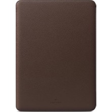 Laptop Kılıfı 14 Inç MacBook Pro M4 M3 M2 M1 Pro/max 2024 ile Tam Uyumlu, Suni Deri Kılıf 14 Inç, Kahve