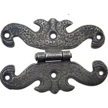 Najmaddin Antika Tarz Dekoratif Pirinç Kelebek Menteşe - 63X45 Mm, Oksit Çerçici Najmaddin