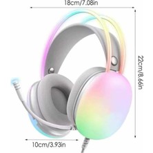 Yeni Nesil Kulak Üstü Kablosuz Uzun Ömürlü Rgb Işıklı Bluetooth Kulaklık