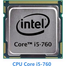 Intel Core I5-760 2.80 Ghz 8mb Önbellek LGA1156 Masaüstü Işlemci Tray Kutusuz