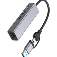 ForWhat Büro Ev Ofis Cihazları Için Typec Usb3.0 USB Gigabit Ethernet