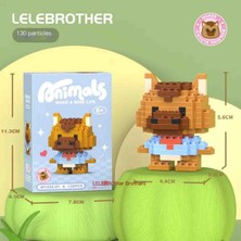 Lele Brother Animals Mini Yapı Blok Seti – At Figür 3D Puzzle Yapboz Benzeri  | 130 Parça | Sevimli Animals Figürleri