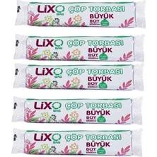 Najmaddin Büyük Boy Çöp Torbası 65 x 80 cm 10 Lu Rulo x 5 Paket = 50 Adet (Mavi) Tedarik Najmad