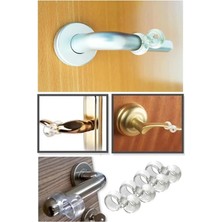 Najmaddin Şeffaf Kapı Kolu Stoperi Kapı Kolu Tamponu 4 Adet Kapı Güvenliği Tedarik Najmaddin