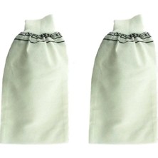 Najmaddin 2 Adet Beyaz Banyo Hamam Kesesi Lastikli 25X17 cm Tedarik Najmaddin