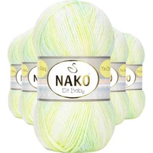 Najmaddin 5 Adet Mini Batik Bebe El Örgü Ipi Sarı Yeşil 32424 Tedarik Najmaddin