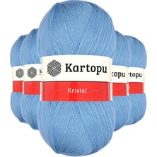 Najmaddin 5 Adet Kristal Çift Katlı El Örgü Lif Ipi Bebe Mavi K540 Tedarik Najmaddin