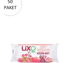 Najmaddin Küçük Boy Çöp Torbası 40 x 50 cm 30 Lu Rulo x 50 Paket = 1.500 Adet (Şeffaf) Tedari