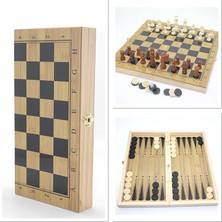 Najmaddin Ahşap Satranç ve Tavla Seti ALK4235 Najmaddin Ynt