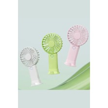 Najmaddin 3 Hız Kademeli Şarjlı Sessiz El Vantilatörü Telefon Tutucu Özellikli El Masa Fanı T