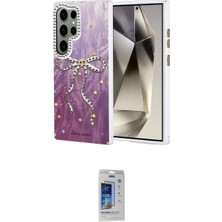 İlkyaz Fashion Ieg™ Galaxy S24 Ultra Kılıf Zirve Modern Prime - Siyah Durable Full Glue Curved Cam