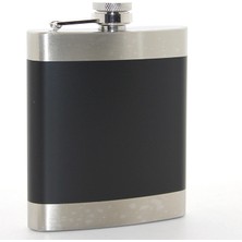 Pileli Store Paslanmaz Çelik Tekli 7 Oz Matara Siyah