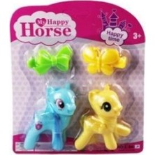 L-34-10 - Pony 2 Li̇ Fi̇gür Set Tokali Kartela Mi̇ - 1 Adet