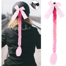 Bigelal Motosiklet Kaskı Örgülü At Kuyruğu / ACM10