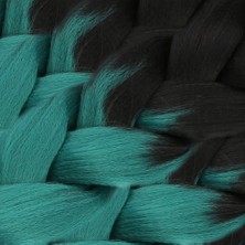 Bigelal Afrika Örgüsü ve Rasta Için Sen Ombreli / Siyah / Yeşil