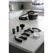 Fegel FG-B2 Buharlı Temizleyici | Yüksek Basınçlı Buhar Gücü ile Zorlu Kir ve Yağ Sökücü, Kimyasalsız Temizlik Cihazı