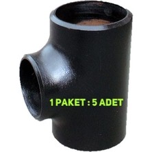 AK TEK Eco SCH40 Inegal Te 2’’x1’’11/2’’ Orjinal Kaynaklı Fittings Paket 5 Li