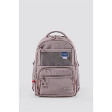 Ççs Çok Bölmeli Okul Sırt Çantası Suya Dayanıklı Günlük Kullanım Seyahat ve Laptop Uyumlu Unisex Sırt Çantası Mor