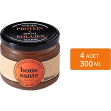 Bone Sante İlikli Kemik Suyu (300 ml x 4 Adet) – Türkiye Menşeli, Besleyici ve Pratik Tek Kullanımlık Sağlıklı İçecek