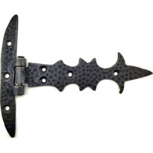 Uravas Store Antika Tarz Dekoratif Pirinç Kuyruklu Lale Menteşe - Dar Kasa, Oksit