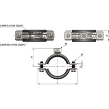 Uravas Store Somunlu Boru Kelepçesi 2'lik