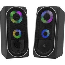 Frisby FS-2138U 2.0 Hoparlör Sistemi Rgb Led Siyah (Usb)