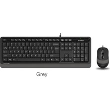 A4Tech A4 Tech F1010 Q Usb Gri Fn-Mm Klv+Optik Mouse Set