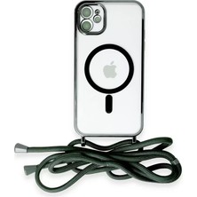 Uravas Store Iphone 12 Kılıf Divo Askılı Magsafe Kapak - Koyu Yeşil