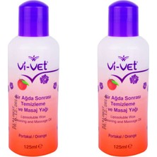 Vi-Vet Ağda Temizleme ve Masaj Yağı Portakal 125 ml 2'li Rahatlatıcı Özellikli