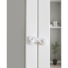 Uravas Store 4 Adet Çok Amaçlı Dolap Güvenlik Kilidi Çocuklara Karşı Koruyucu Çözüm