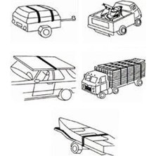 Uravas Store Jun Kaung 00106 Cırcırlı Oto Yük Bandı 700 kg