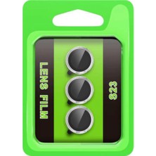 Uravas Store Galaxy S23 Raze Metal Kamera Lens - Gümüş