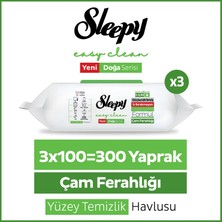 Sleepy Pine Yüzey Temizlik Havlusu mendili Çam Ferahlığı 3X100 (300 Yaprak)