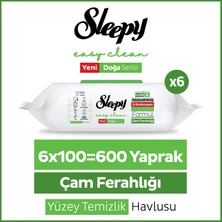 Sleepy Pine Yüzey Temizlik Havlusu mendili Çam Ferahlığı 6X100 (600 Yaprak)