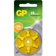 GP ZA10 1.4V Düğme Kulaklık Pili  6'lı Paket